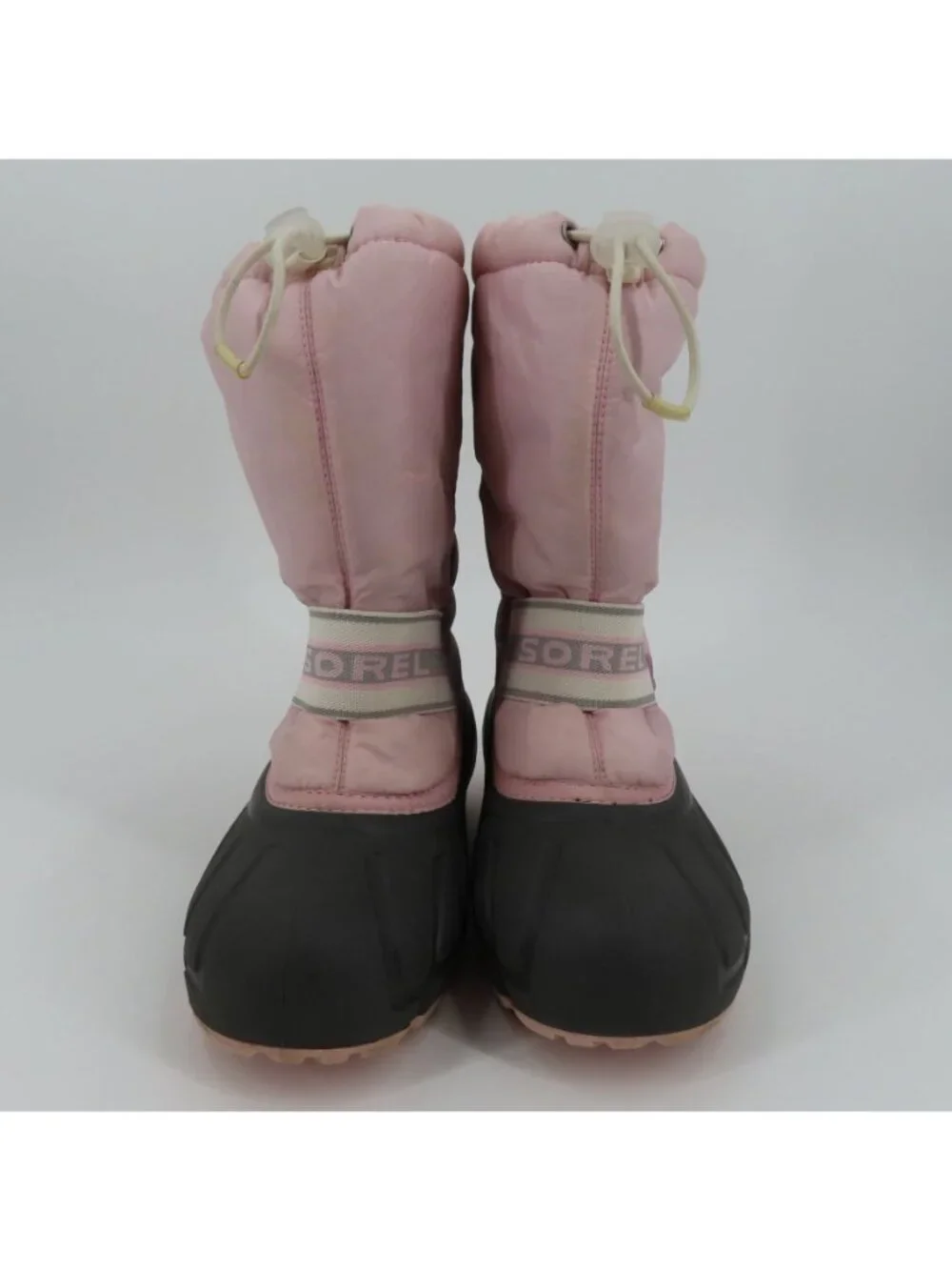 Sorel Womens 7 Cub NY1799-636 Pink Gray Floral Flower Felt Lined Winter Boots